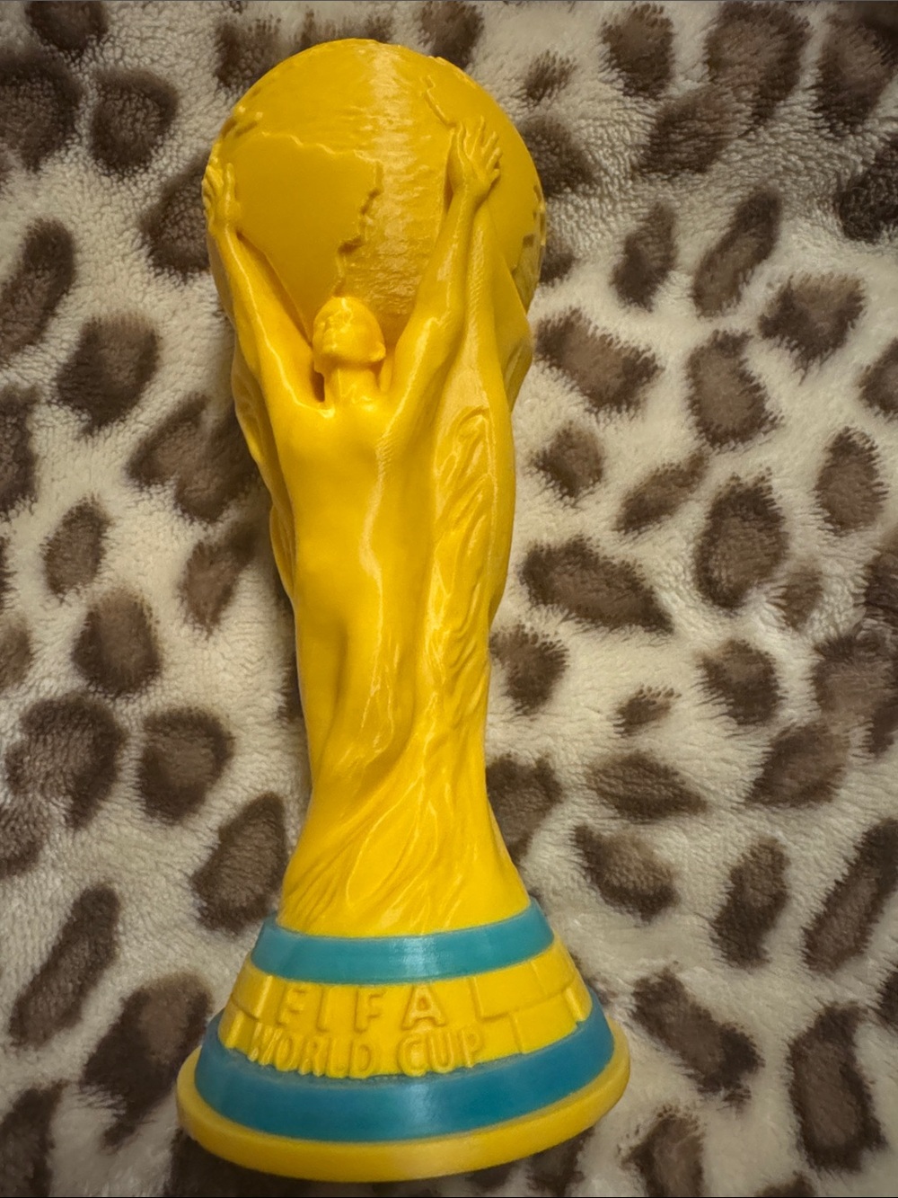 Yellow World Cup Style Trophy Toy - Kids Toys